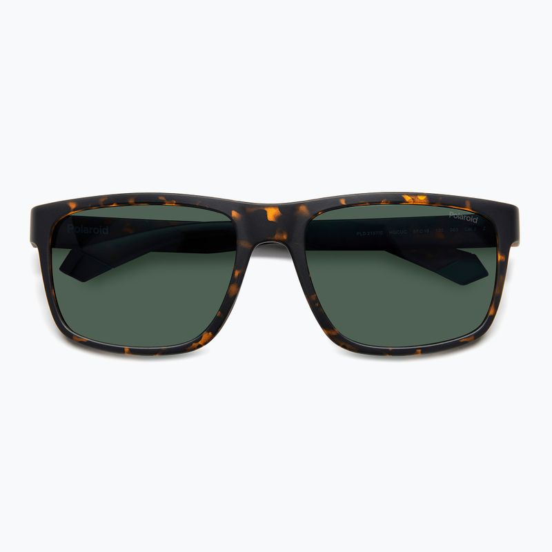 Ochelari de soare pentru bărbați Polaroid PLD 2157/S matte brown havana/green polarized 4