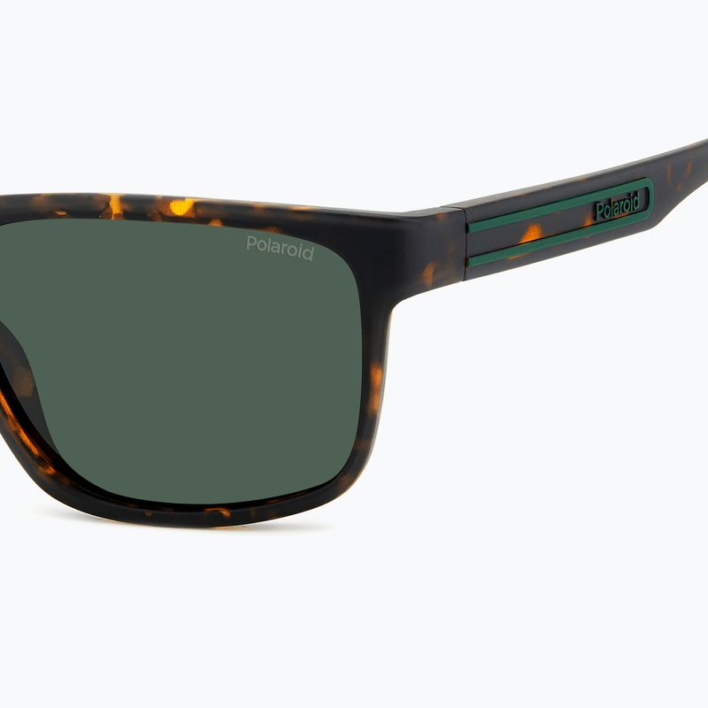 Ochelari de soare pentru bărbați Polaroid PLD 2157/S matte brown havana/green polarized 5