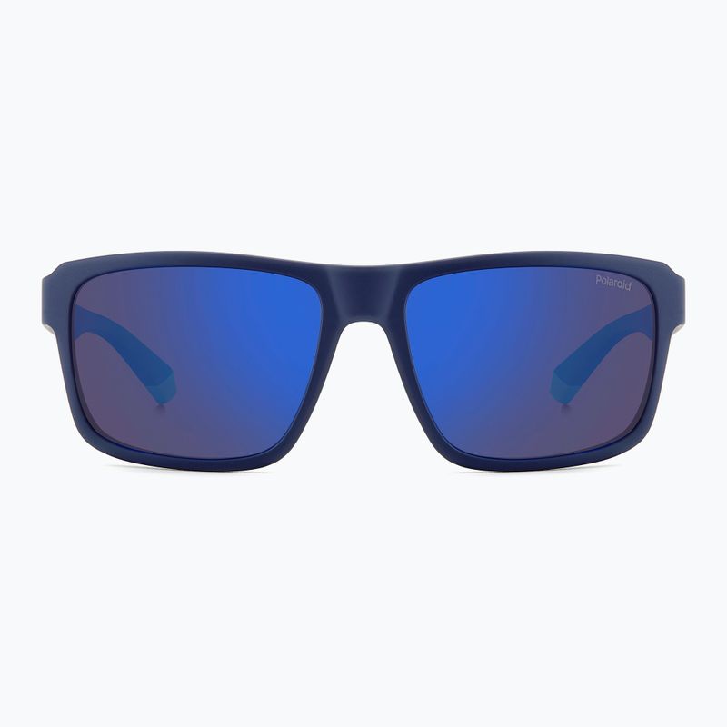 Ochelari de soare polarizați pentru bărbați Polaroid PLD 2158/S albastru mat/oglindă albastră 3