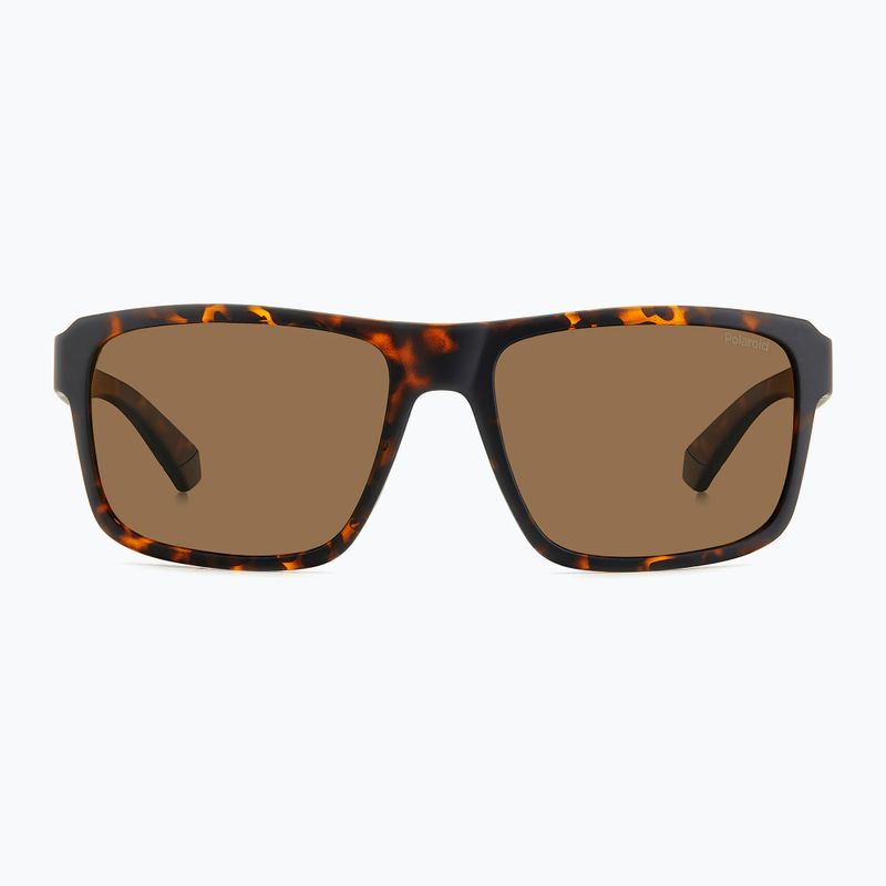Ochelari de soare pentru bărbați Polaroid PLD 2158/S matte brown havana/bronze polarized 3