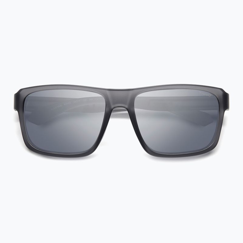 Ochelari de soare polarizați pentru bărbați Polaroid PLD 2158/S gri mat/gri argintiu oglindă 4