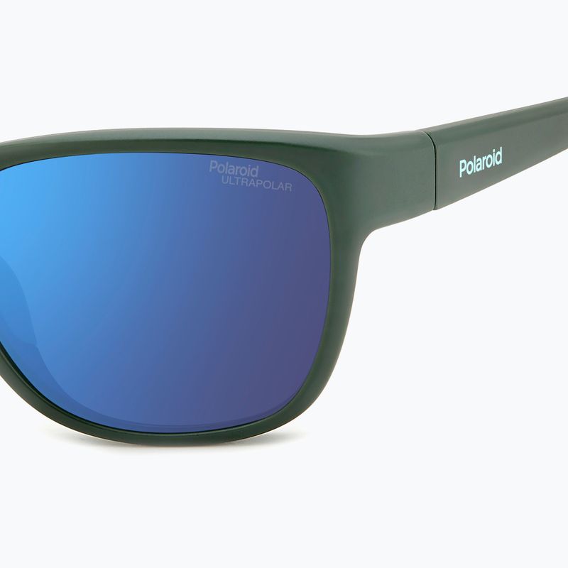 Ochelari de soare Polaroid PLD 7051/S matte green/blue mirror polarized high contrast 5