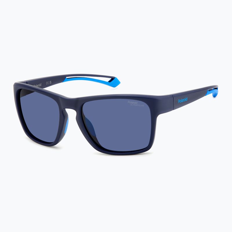 Ochelari de soare pentru bărbați Polaroid PLD 7052/S matte blue/blue polarized high contrast 2