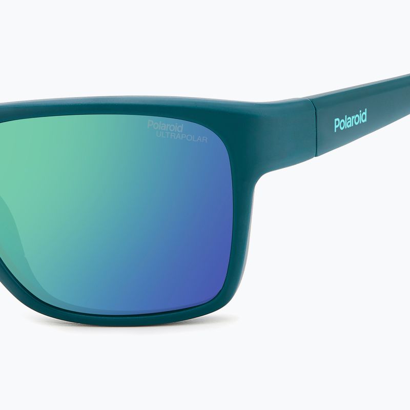 Ochelari de soare pentru bărbați Polaroid PLD 7052/S matte teal/green mirror polarized high contrast 5