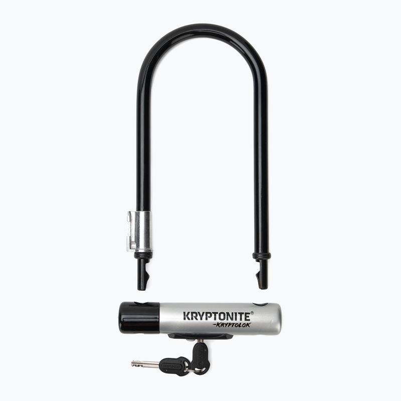 Încuietoare de bicicletă Kryptonite Kryptolok Standard U-Lock + linka Kryptoflex black/grey 2