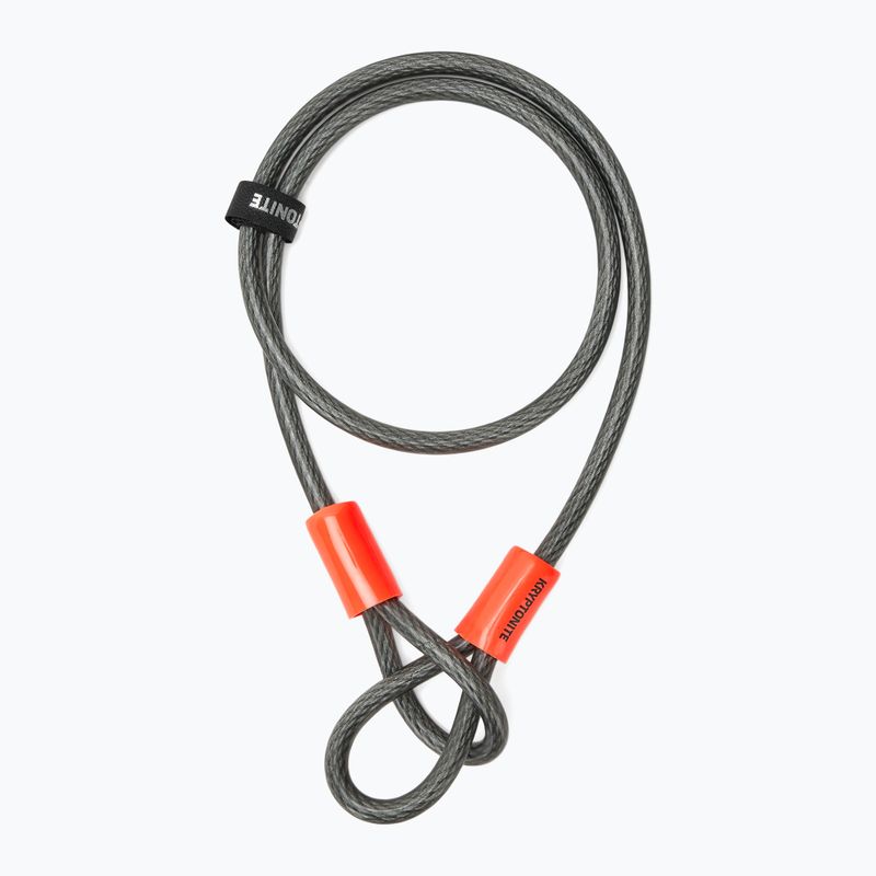 Încuietoare de bicicletă Kryptonite Kryptolok Standard U-Lock + linka Kryptoflex black/grey 4