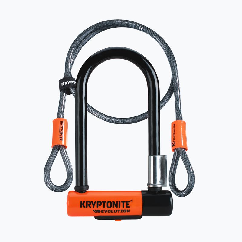 U-lock Kryptonite Evolution negru de blocare a bicicletei Mini-7in