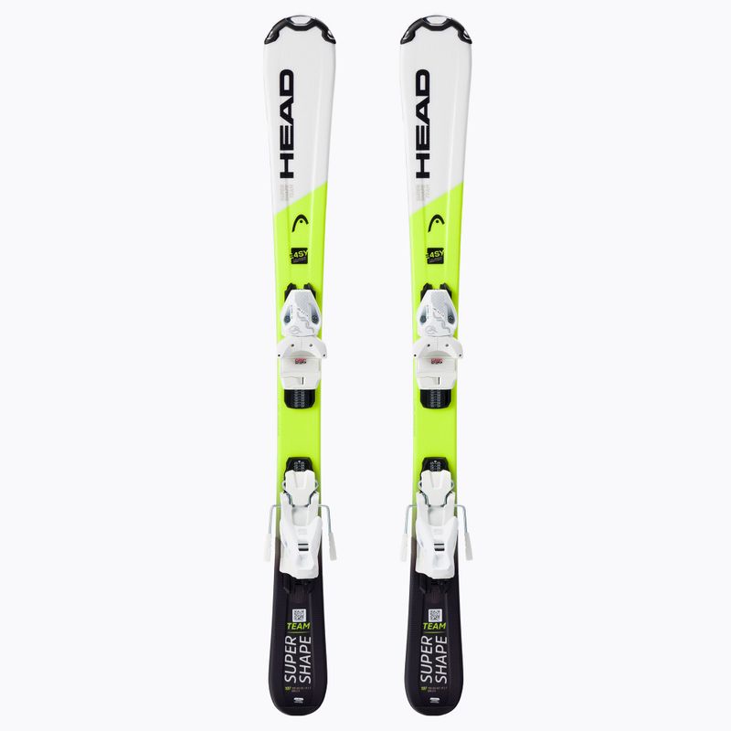 Schiuri de coborâre Head Supershape Team Easy Jrs+Jrs 4.5, galben, 314201/100863
