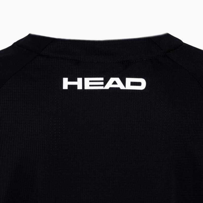 Tricou de tenis pentru copii HEAD Topspin Black & Orange 816062 4