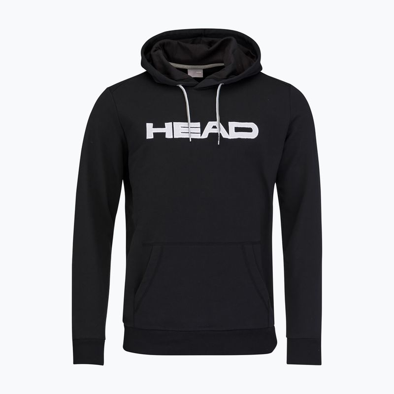 Tricou de tenis pentru bărbați HEAD Club Byron Hoodie negru 811449BK 3