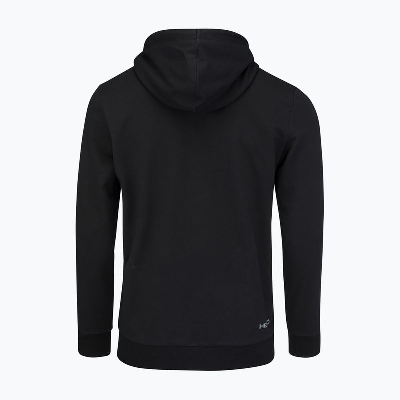 Tricou de tenis pentru bărbați HEAD Club Byron Hoodie negru 811449BK 4