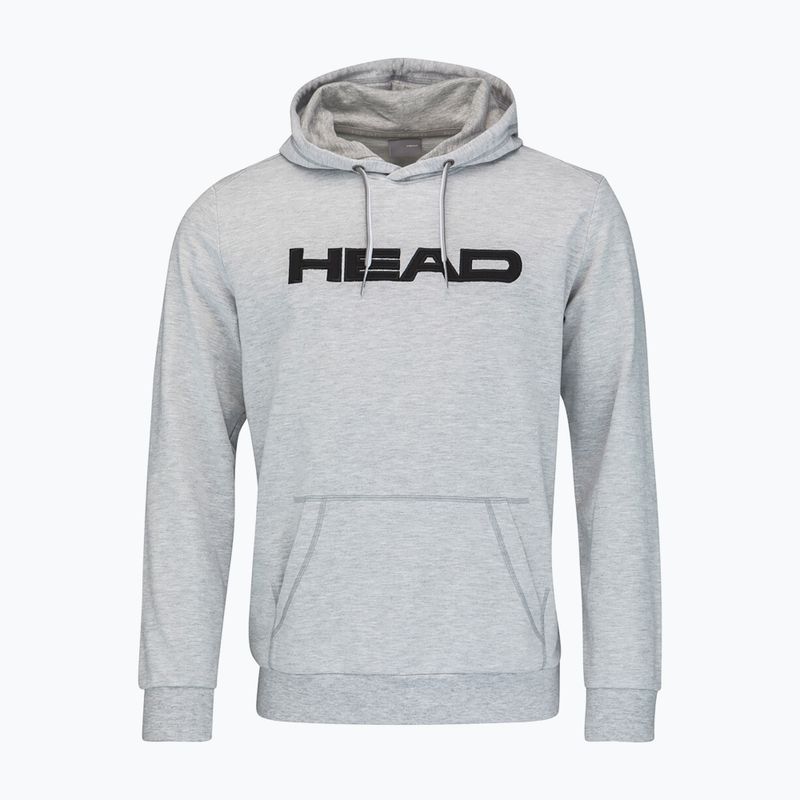 Hanorac de tenis pentru bărbați HEAD Club Byron Hoodie gri 811449GM