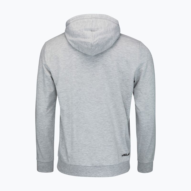 Hanorac de tenis pentru bărbați HEAD Club Byron Hoodie gri 811449GM 2