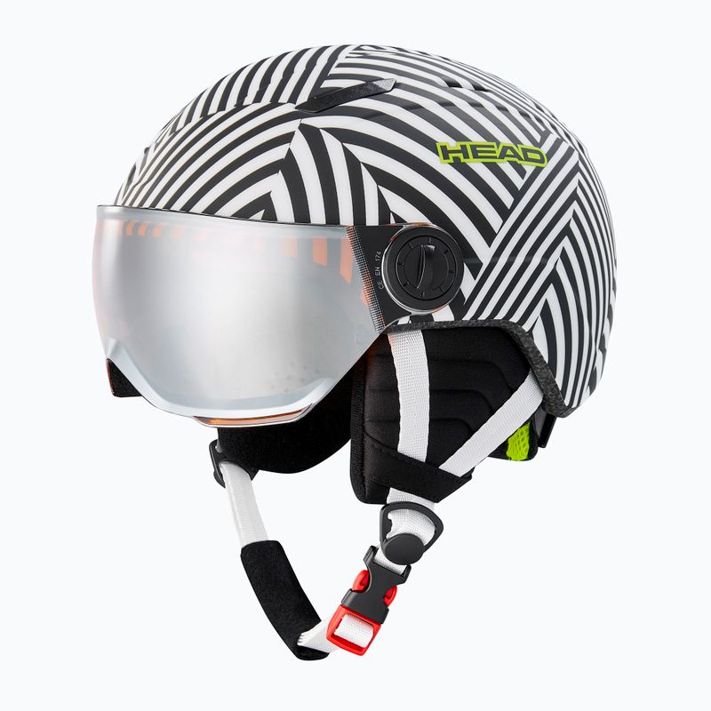 Cască de schi pentru copii HEAD Mojo Visor S2 alb și negru 328152 9