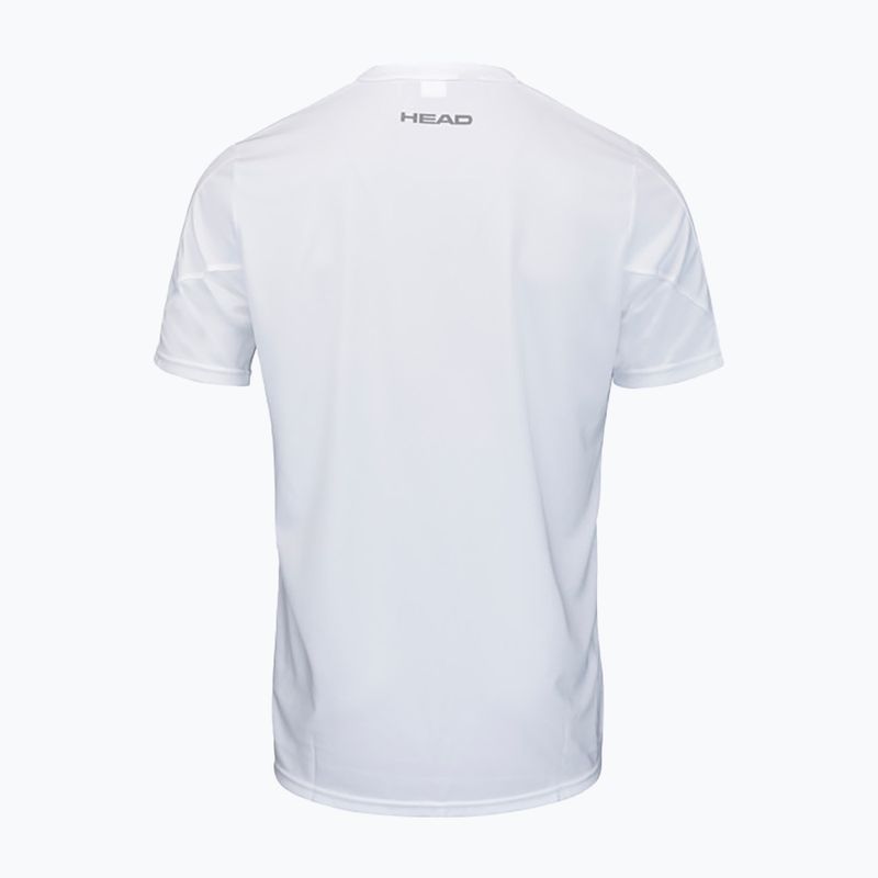 Tricou de tenis pentru bărbați HEAD Club 22 Tech alb și gri 811431WHNVM 2