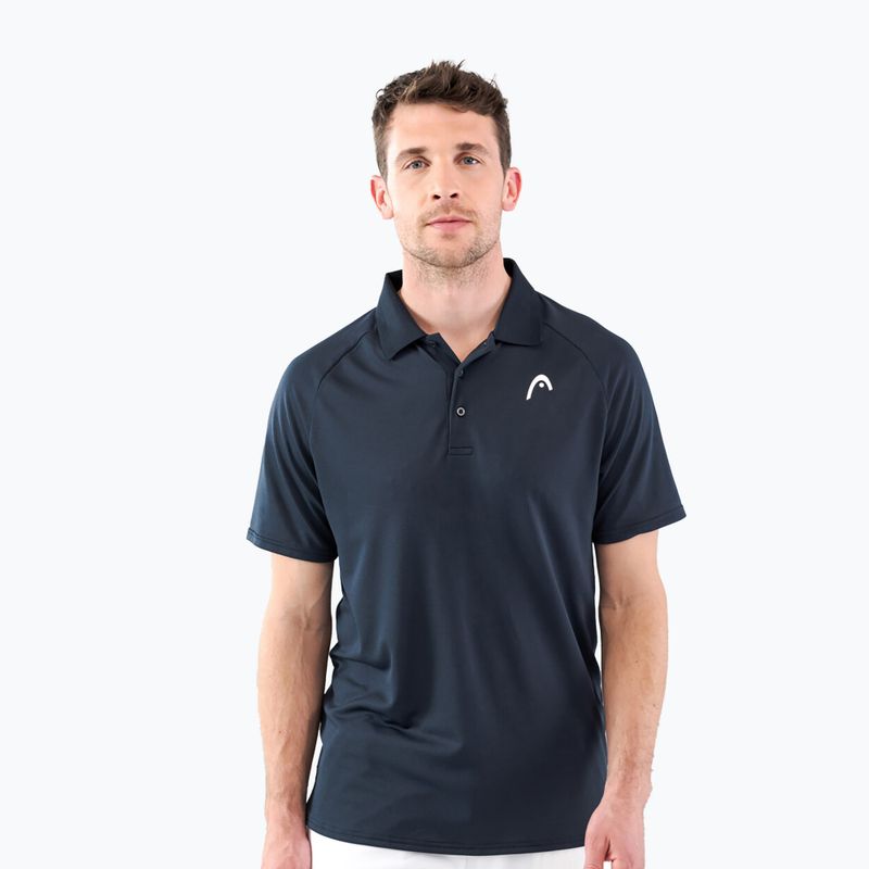 Tricou polo de tenis HEAD Performance Polo pentru bărbați, albastru marin 811403NV