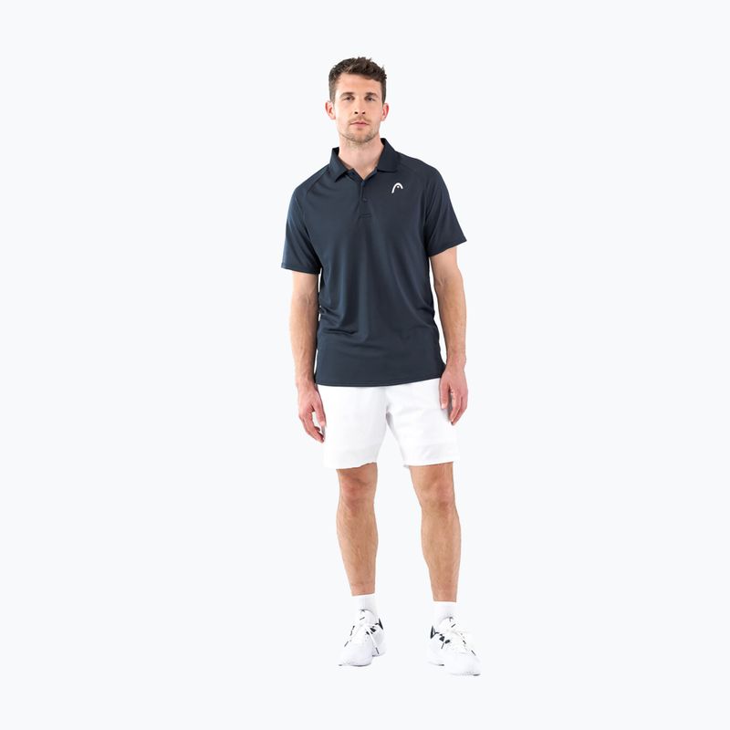 Tricou polo de tenis HEAD Performance Polo pentru bărbați, albastru marin 811403NV 5