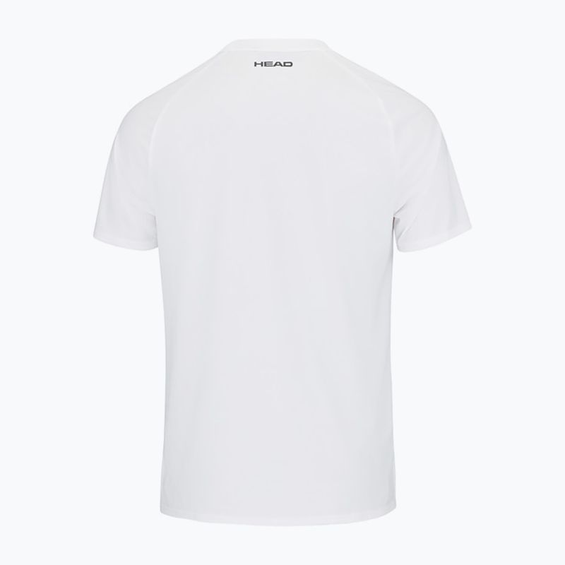 Tricou de tenis pentru bărbați HEAD Topspin alb și albastru 811453WHXV 2