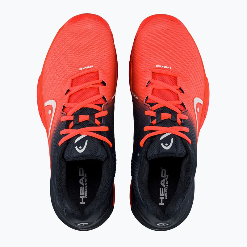 Încălțăminte de tenis pentru bărbați HEAD Revolt Pro 4.0 blueberry/fiery coral 10