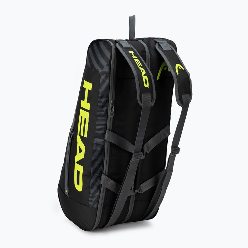 Geantă de tenis HEAD Base M negru/galben 261413 4