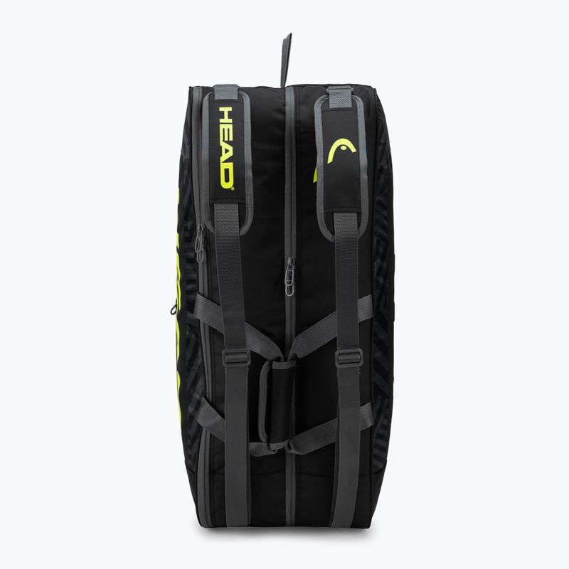 Geantă de tenis HEAD Base M negru/galben 261413 5