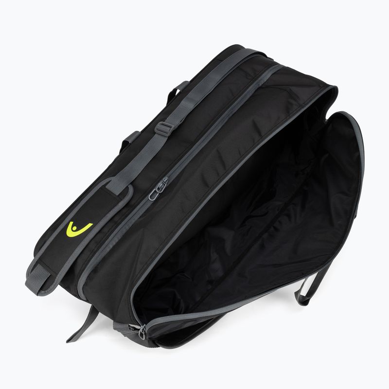 Geantă de tenis HEAD Base M negru/galben 261413 6