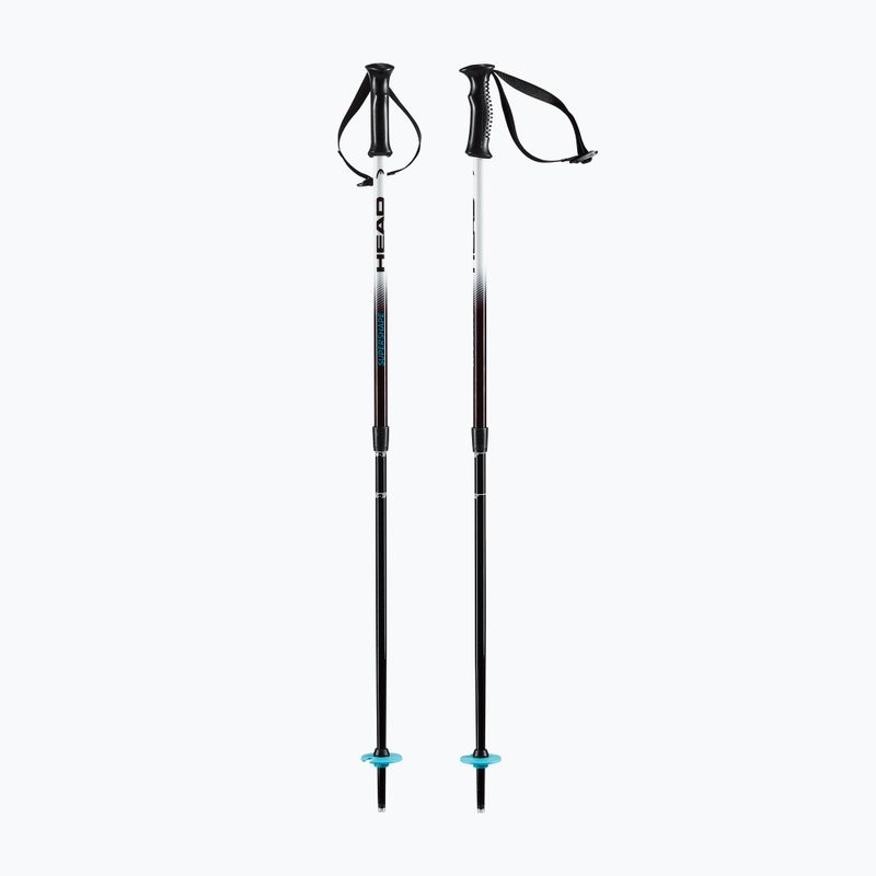 HEAD Supershape Team Adjustable bețe de schi pentru copii alb/negru/albastru rapid
