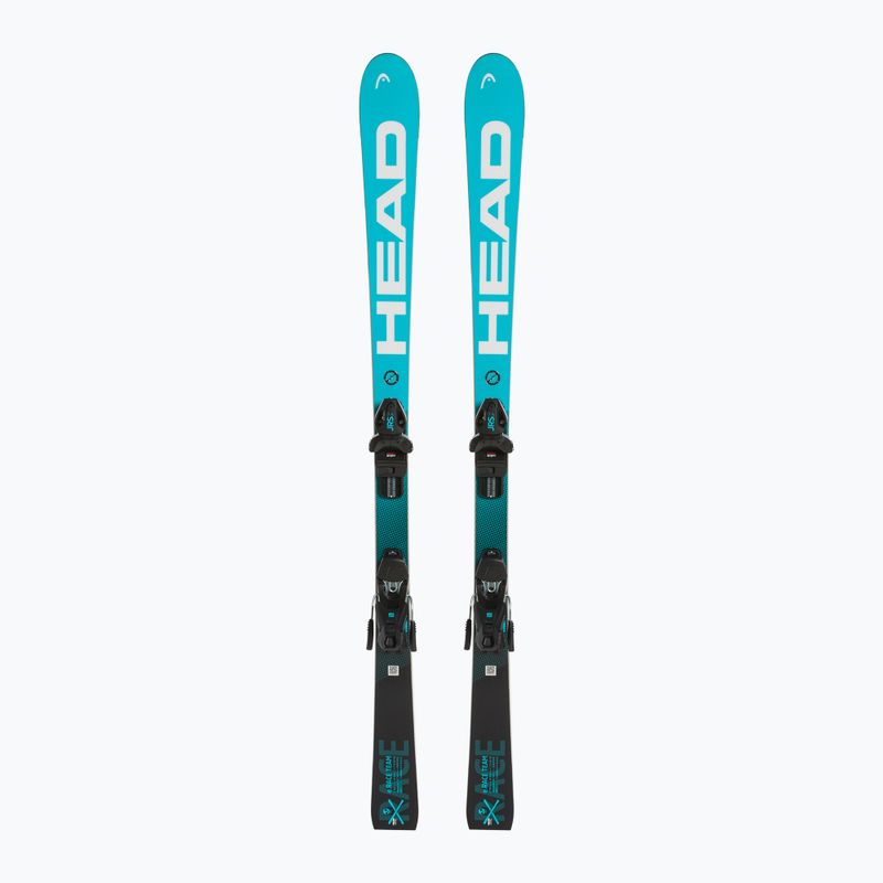 Schi alpin pentru copii HEAD WC e.Race Team SW JRS + Jrs 7.5 negru/albastru