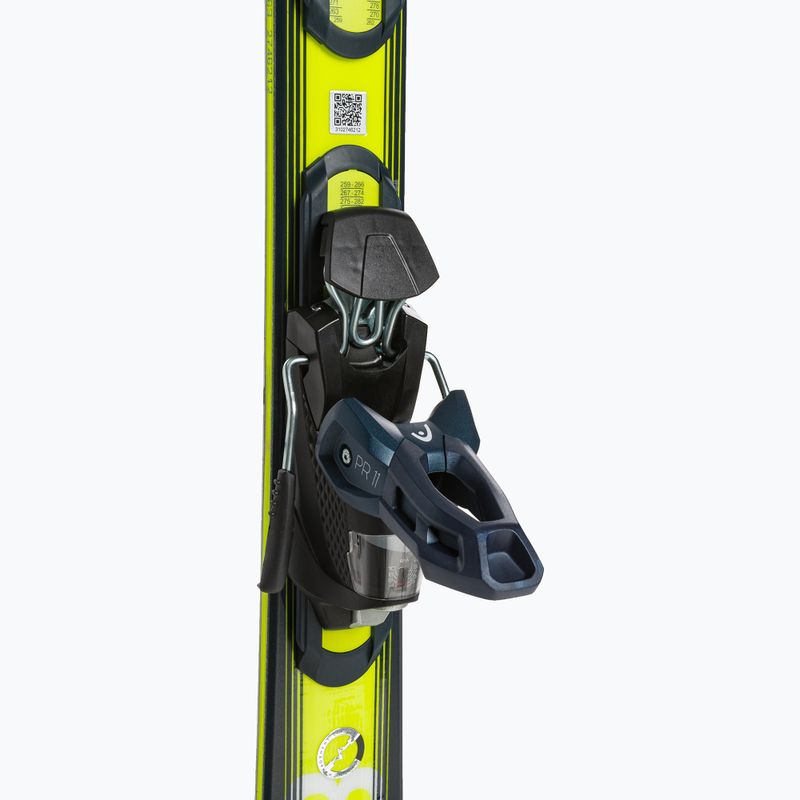 schiuri de coborâre HEAD Shape e-V8 SW AMT-PR + PR 11 albastru închis/galben neon 5