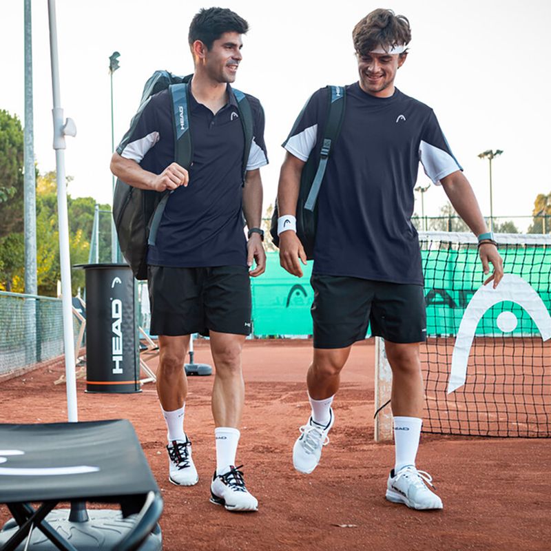 Tricou de tenis pentru bărbați HEAD Club 22 Tech Polo negru 811421 8