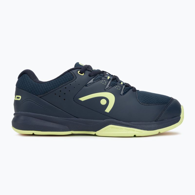 Încălțăminte de squash HEAD Grid 3.5 navy/lime 2