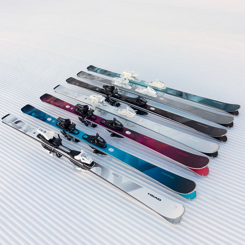 Schiuri de coborâre pentru femei HEAD e-Super Joy SW SLR BB Joy Pro + legături Joy 11 GW SLR blue/black 11