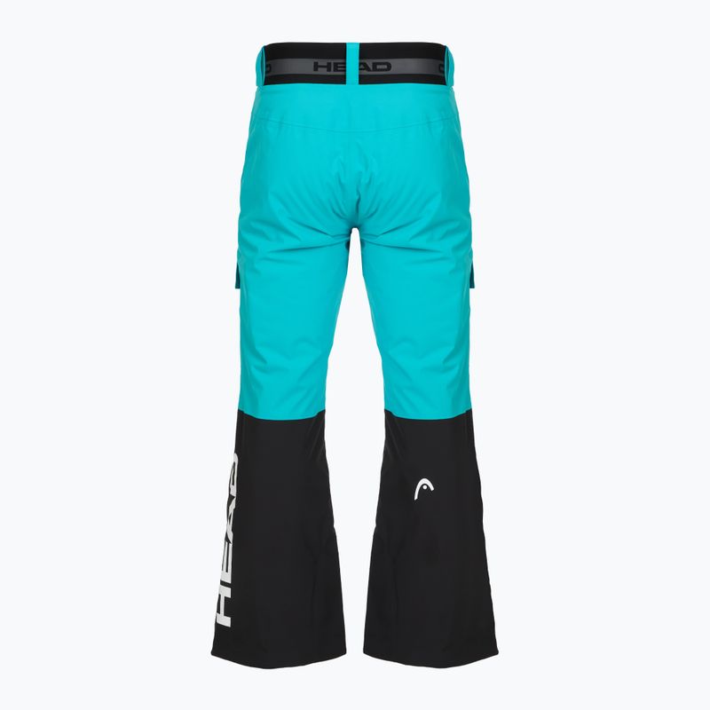 Pantaloni de schi pentru bărbați HEAD Race Nova black/blue 2