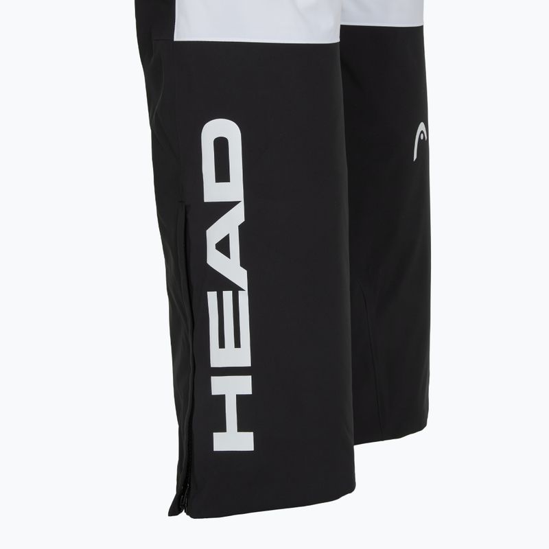 Pantaloni de schi pentru bărbați HEAD Race Nova black/white 4