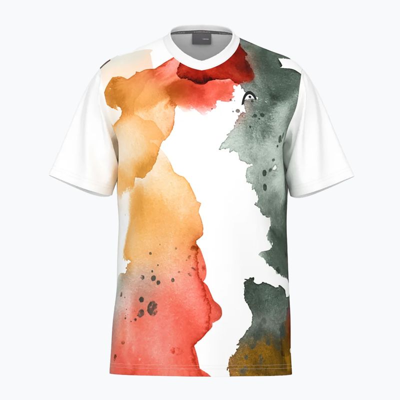 Tricou de tenis pentru bărbați HEAD Topspin print vision/orange 6