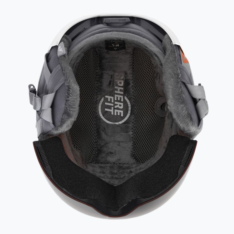 Cască de schi pentru femei HEAD Cinema W white/silver red 5