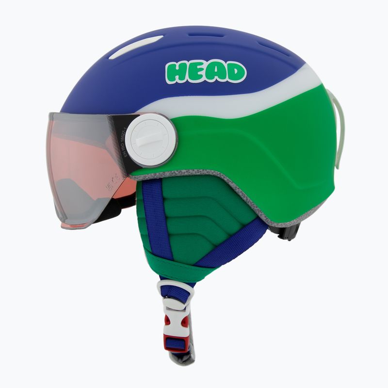 Cască de schi pentru copii  Head Mojo Visor Jr blue/green/silver red 3