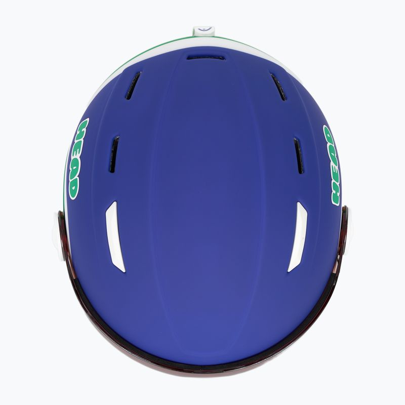 Cască de schi pentru copii  Head Mojo Visor Jr blue/green/silver red 6