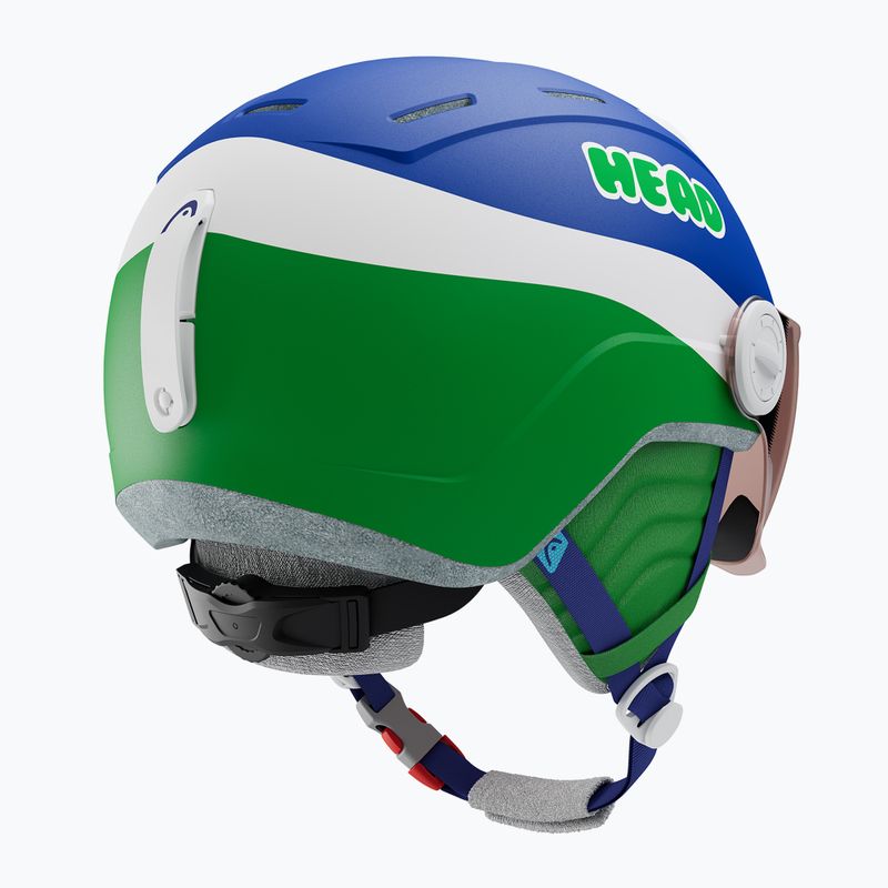 Cască de schi pentru copii  Head Mojo Visor Jr blue/green/silver red 2