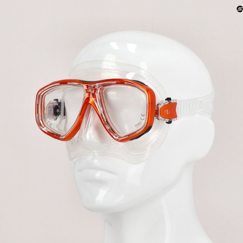 Mască de înot TUSA Ceos Mask, portocaliu, M-212 7