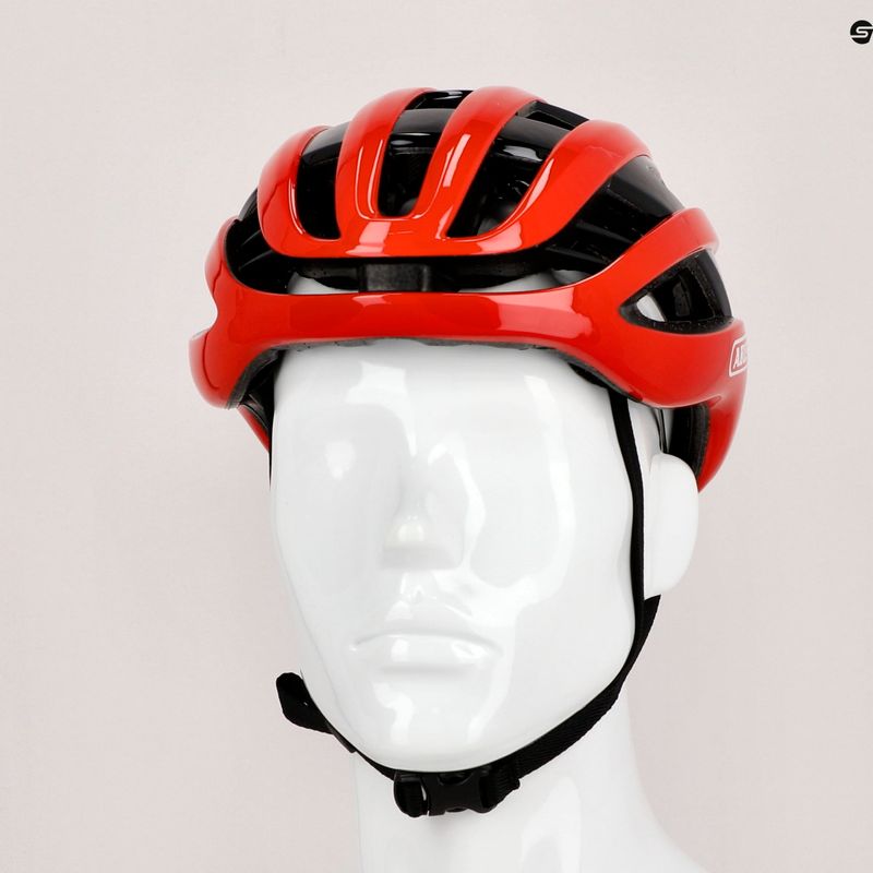 Cască de bicicletă ABUS AirBreaker roșu aprins 81735 9