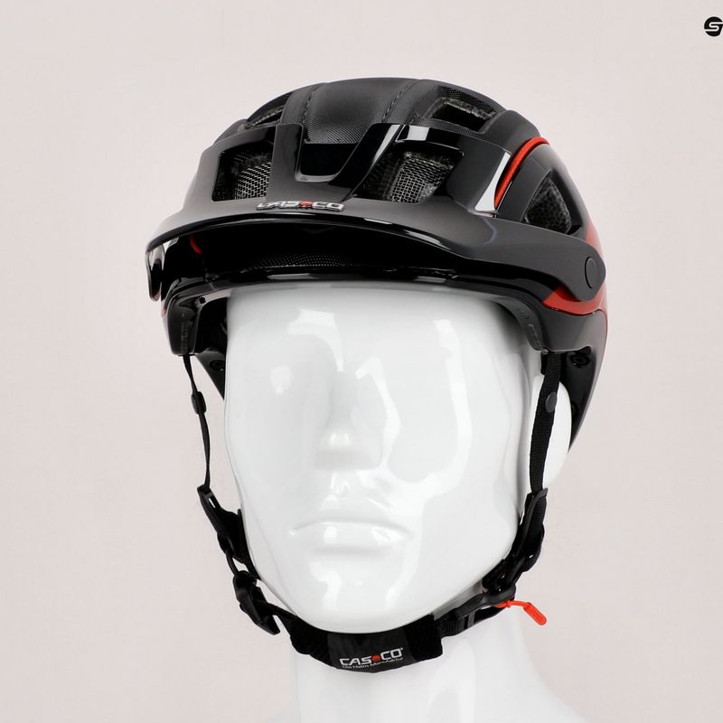 Cască de biciclist CASCO MTBE 2 negru/roșu 04.1325 9