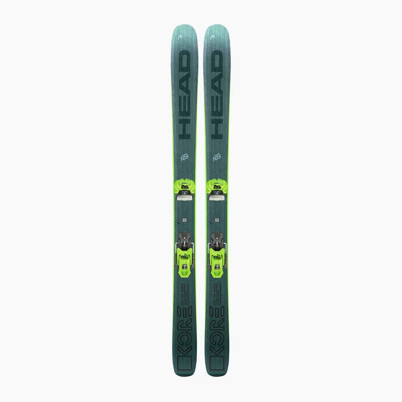 Schiuri de coborâre HEAD Kore 105 + legături Attack 14 GW green/anthracite