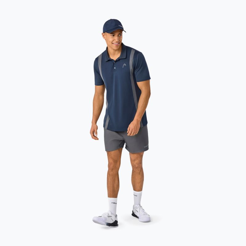 Tricou de tenis polo pentru bărbați HEAD Club 25 Tech Polo navy 2
