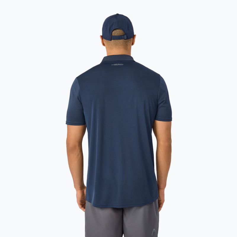 Tricou de tenis polo pentru bărbați HEAD Club 25 Tech Polo navy 3