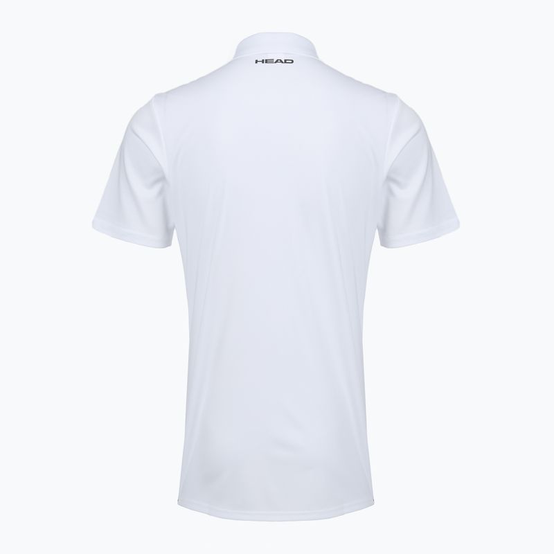 Tricou de tenis polo pentru bărbați HEAD Club 25 Tech Polo white 2