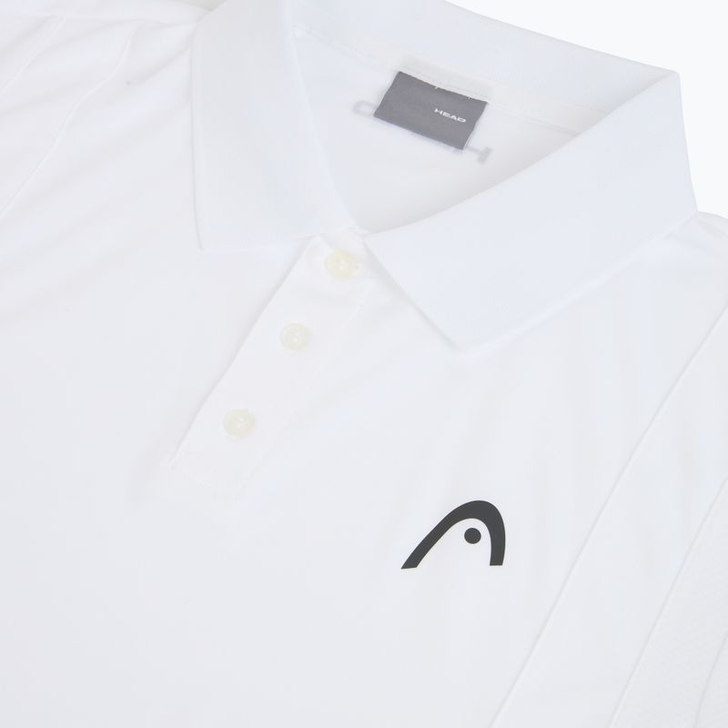 Tricou de tenis polo pentru bărbați HEAD Club 25 Tech Polo white 3