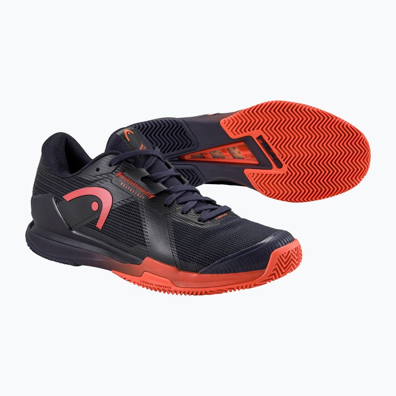 Încălțăminte de tenis pentru bărbați HEAD Sprint Pro 4.0 Clay dark blue/ red 5