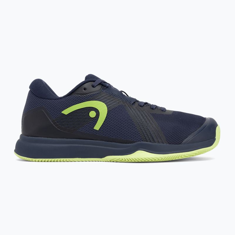 Încălțăminte de tenis pentru bărbați HEAD Sprint Team 4.0 Clay navy/ lime 2