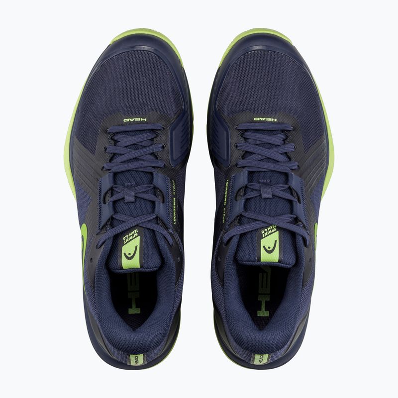 Încălțăminte de tenis pentru bărbați HEAD Sprint Team 4.0 Clay navy/ lime 4